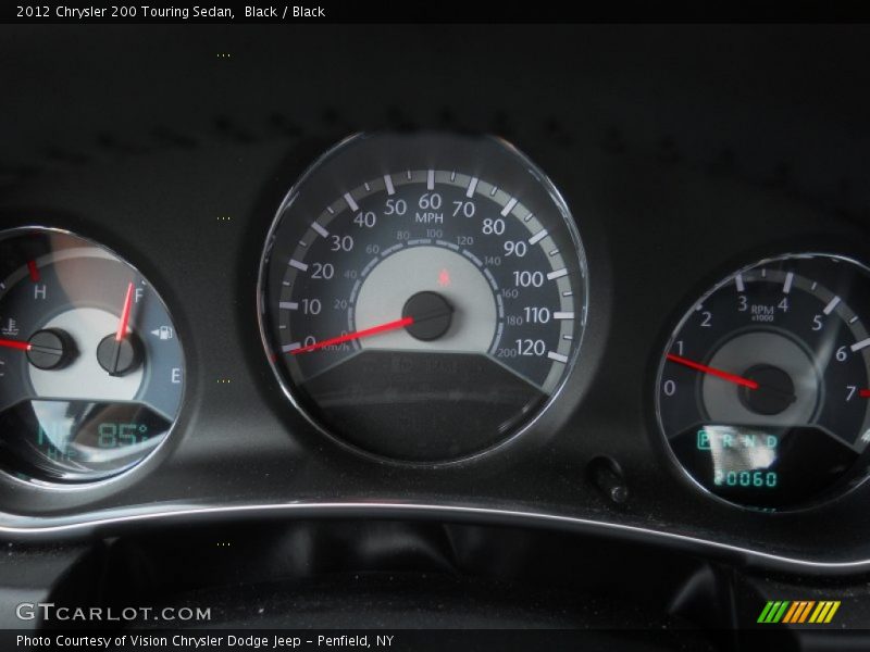 Black / Black 2012 Chrysler 200 Touring Sedan