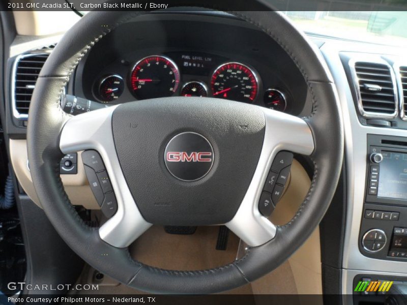 Carbon Black Metallic / Ebony 2011 GMC Acadia SLT