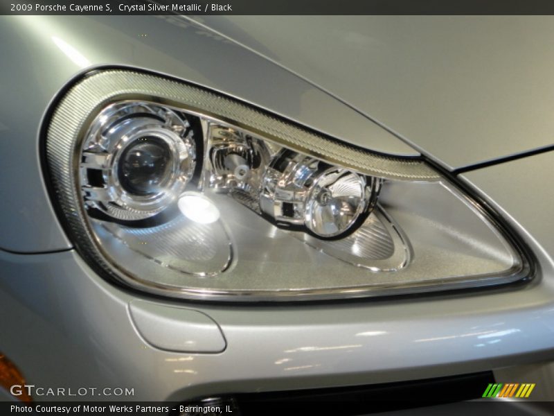 Crystal Silver Metallic / Black 2009 Porsche Cayenne S