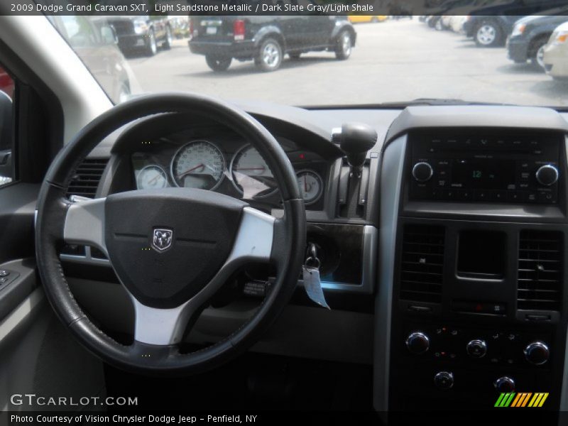 Light Sandstone Metallic / Dark Slate Gray/Light Shale 2009 Dodge Grand Caravan SXT