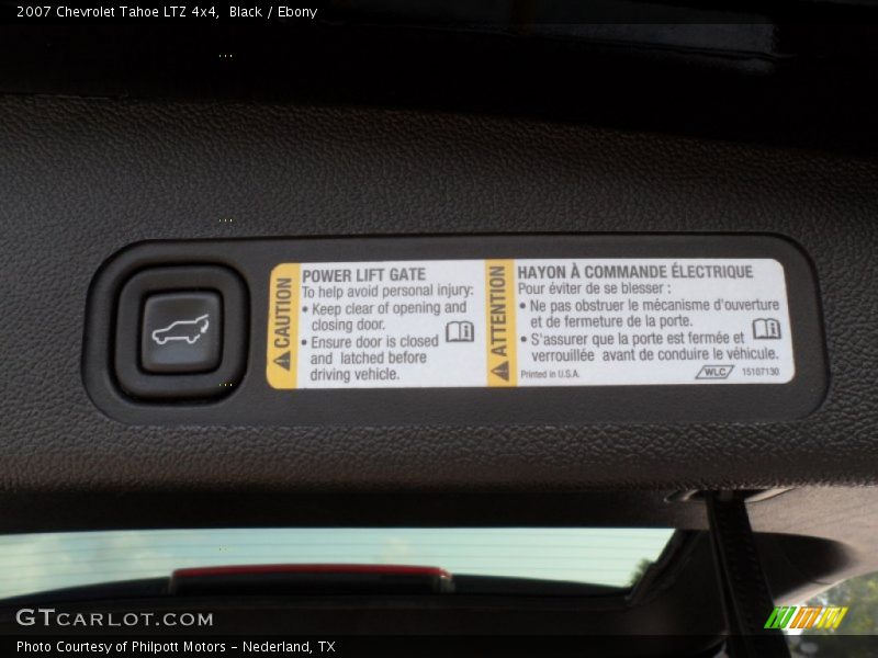 Black / Ebony 2007 Chevrolet Tahoe LTZ 4x4