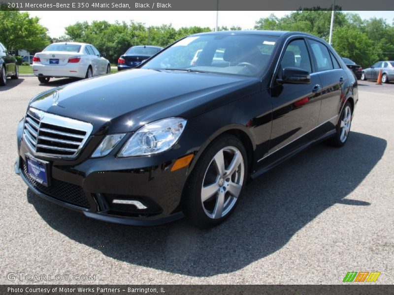 Black / Black 2011 Mercedes-Benz E 350 4Matic Sedan