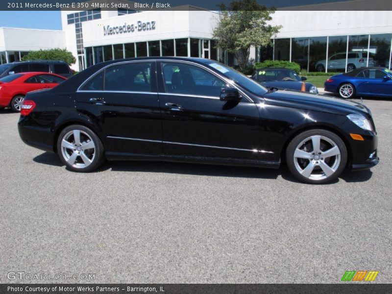 Black / Black 2011 Mercedes-Benz E 350 4Matic Sedan