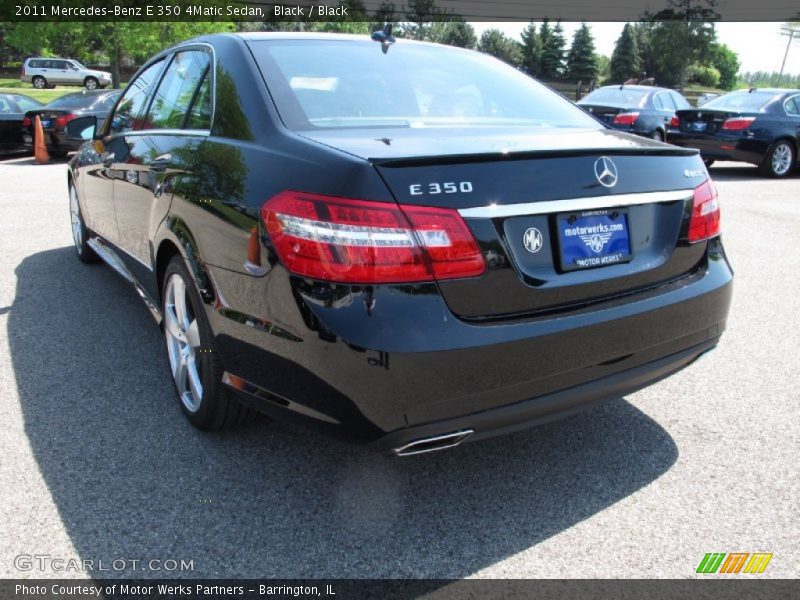 Black / Black 2011 Mercedes-Benz E 350 4Matic Sedan