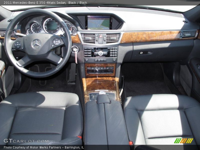 Black / Black 2011 Mercedes-Benz E 350 4Matic Sedan