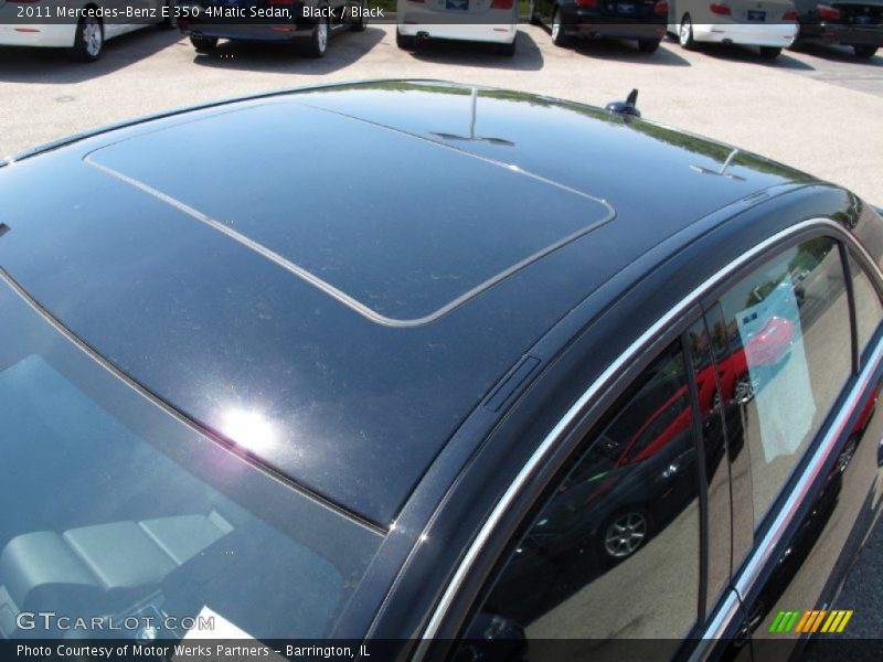 Black / Black 2011 Mercedes-Benz E 350 4Matic Sedan