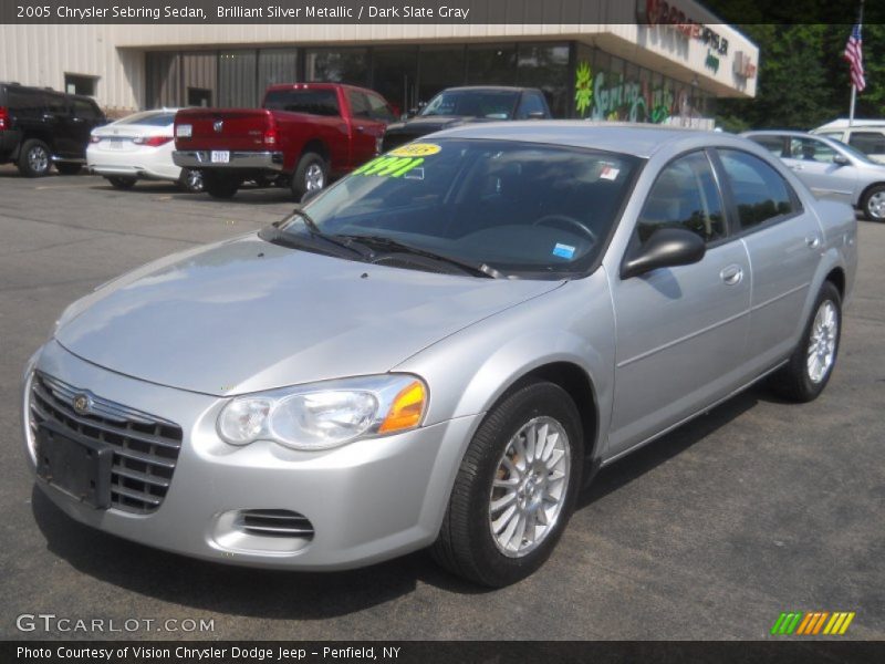 Brilliant Silver Metallic / Dark Slate Gray 2005 Chrysler Sebring Sedan