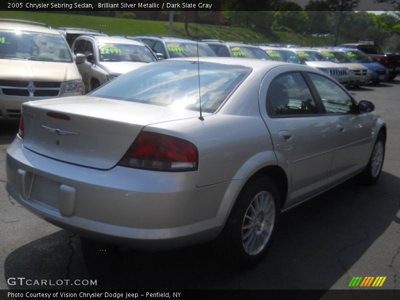 Brilliant Silver Metallic / Dark Slate Gray 2005 Chrysler Sebring Sedan