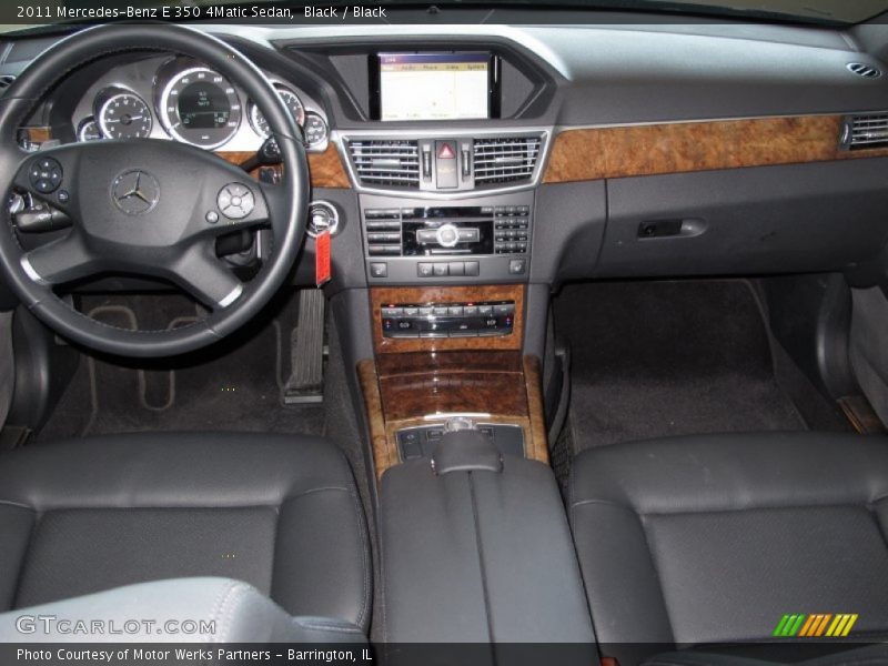 Black / Black 2011 Mercedes-Benz E 350 4Matic Sedan