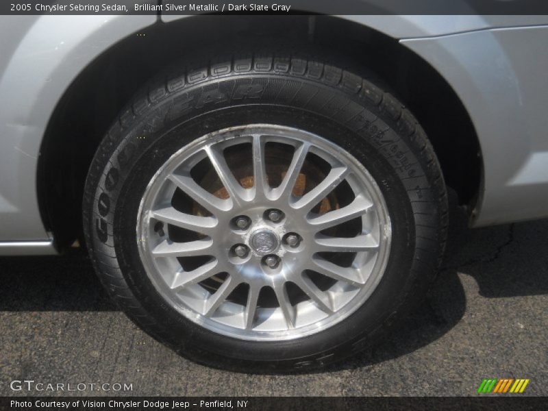 Brilliant Silver Metallic / Dark Slate Gray 2005 Chrysler Sebring Sedan