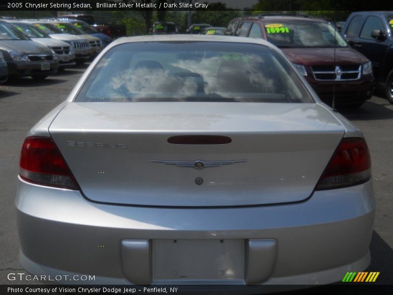 Brilliant Silver Metallic / Dark Slate Gray 2005 Chrysler Sebring Sedan