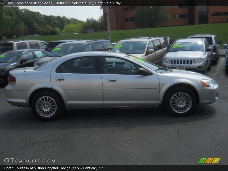 Brilliant Silver Metallic / Dark Slate Gray 2005 Chrysler Sebring Sedan