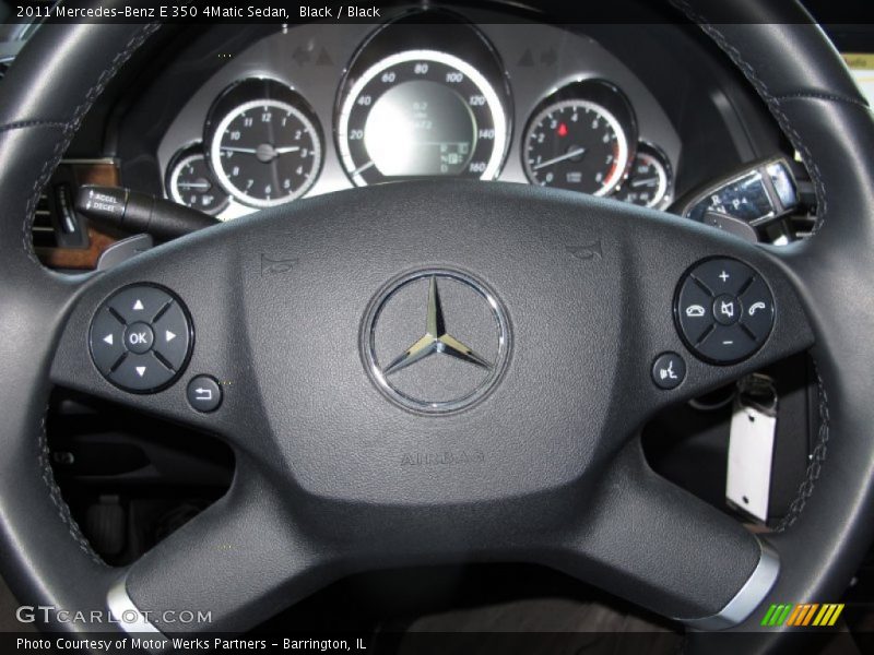 Black / Black 2011 Mercedes-Benz E 350 4Matic Sedan