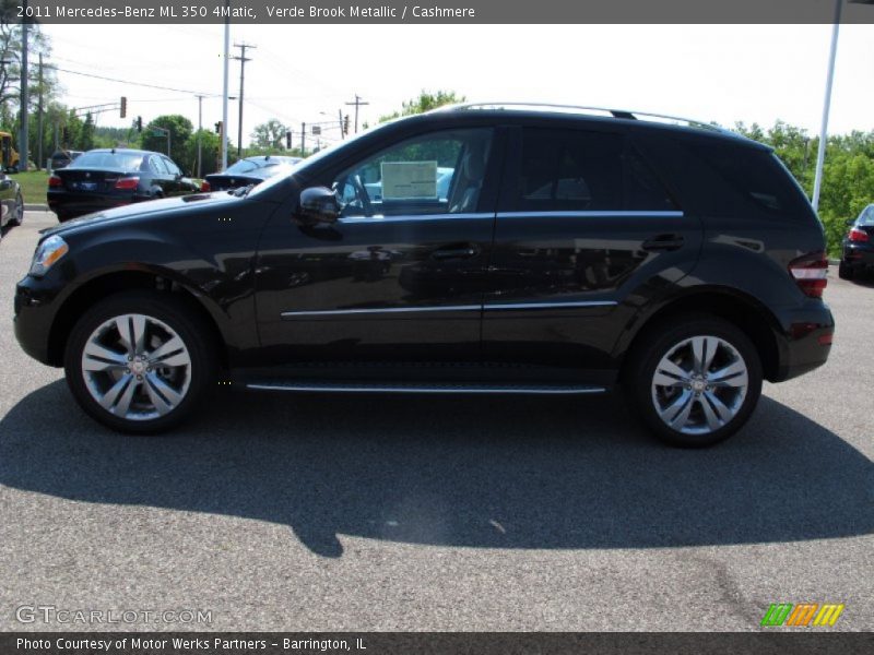Verde Brook Metallic / Cashmere 2011 Mercedes-Benz ML 350 4Matic