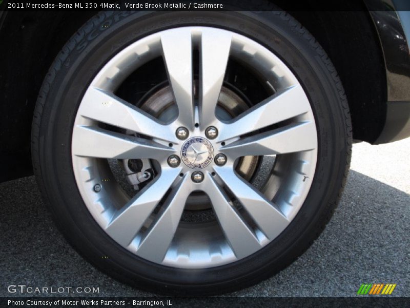 Verde Brook Metallic / Cashmere 2011 Mercedes-Benz ML 350 4Matic