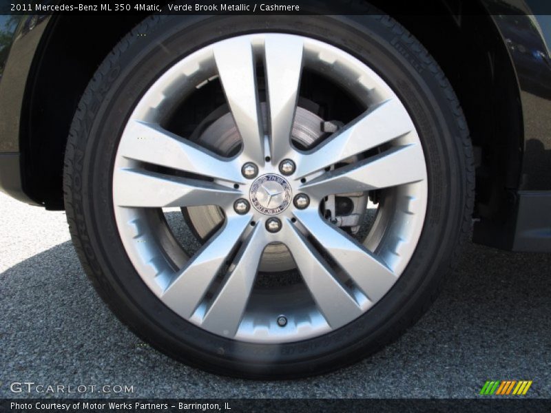 Verde Brook Metallic / Cashmere 2011 Mercedes-Benz ML 350 4Matic