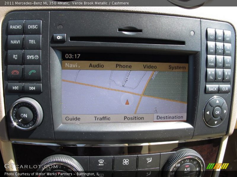 Navigation of 2011 ML 350 4Matic