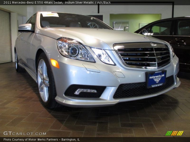 Iridium Silver Metallic / Ash/Black 2011 Mercedes-Benz E 550 4Matic Sedan
