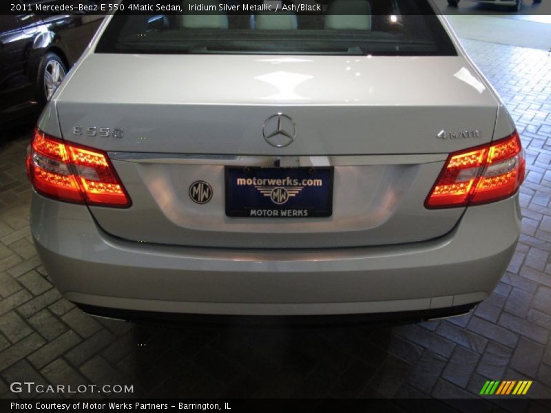 Iridium Silver Metallic / Ash/Black 2011 Mercedes-Benz E 550 4Matic Sedan