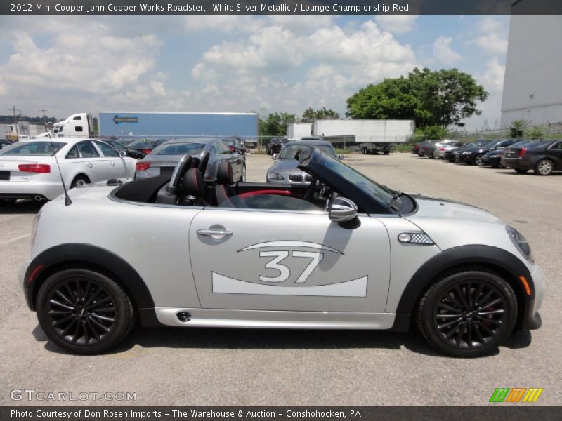  2012 Cooper John Cooper Works Roadster White Silver Metallic