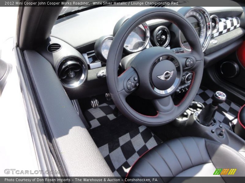  2012 Cooper John Cooper Works Roadster Lounge Championship Red Interior