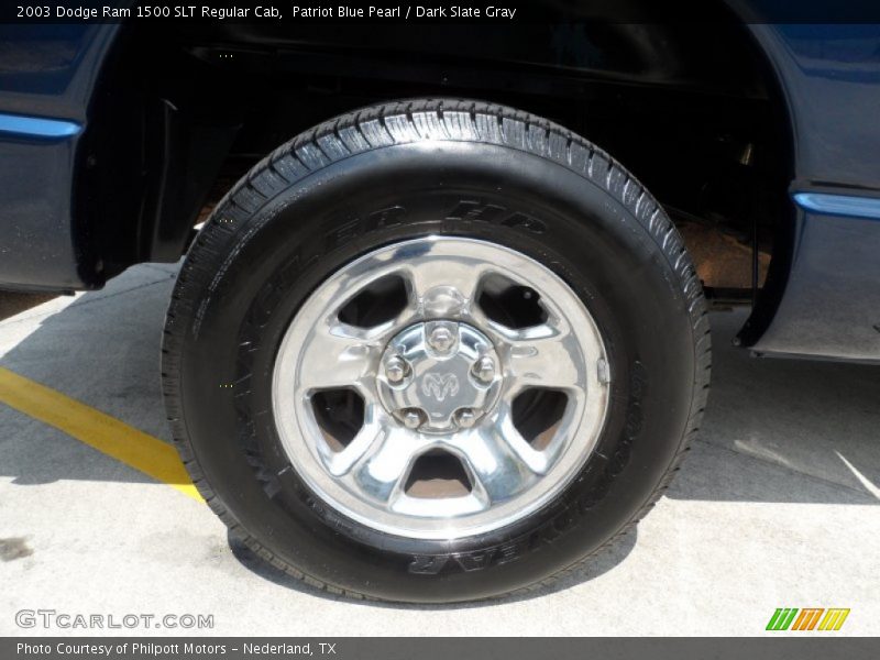 Patriot Blue Pearl / Dark Slate Gray 2003 Dodge Ram 1500 SLT Regular Cab