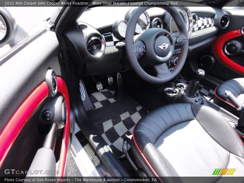  2012 Cooper John Cooper Works Roadster Lounge Championship Red Interior