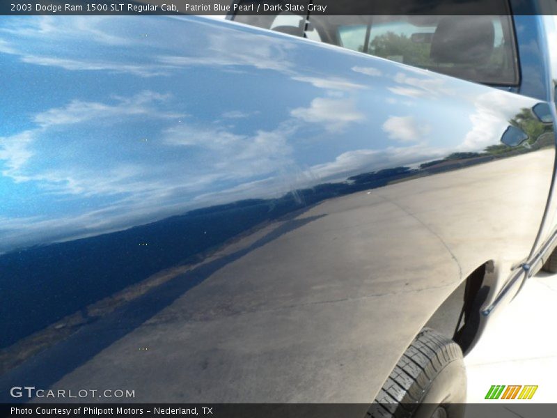 Patriot Blue Pearl / Dark Slate Gray 2003 Dodge Ram 1500 SLT Regular Cab