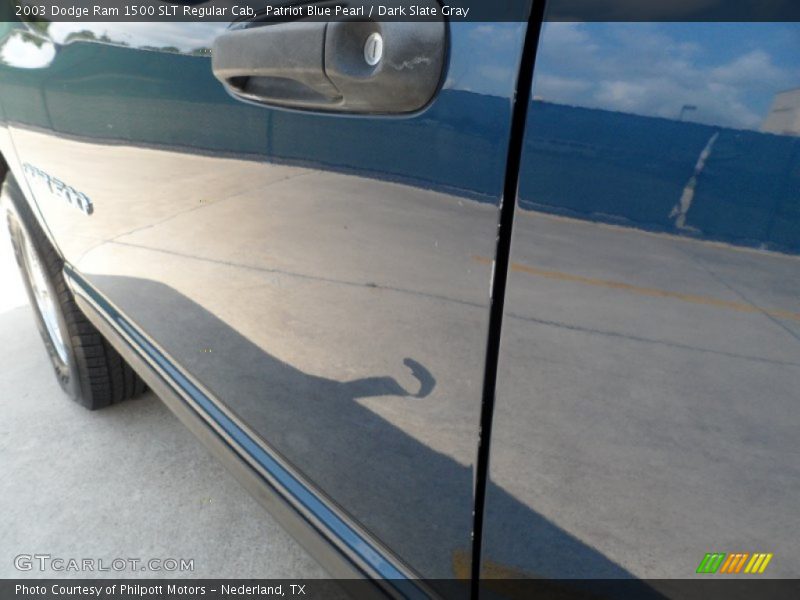 Patriot Blue Pearl / Dark Slate Gray 2003 Dodge Ram 1500 SLT Regular Cab