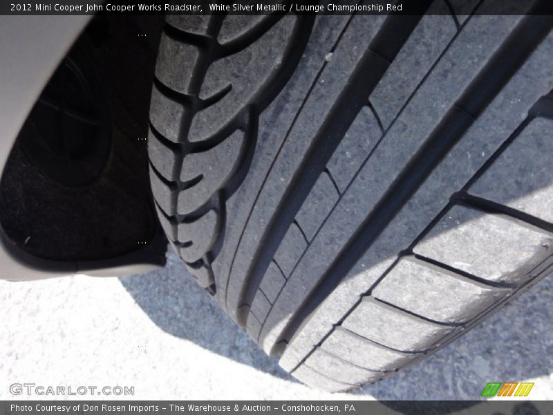 White Silver Metallic / Lounge Championship Red 2012 Mini Cooper John Cooper Works Roadster