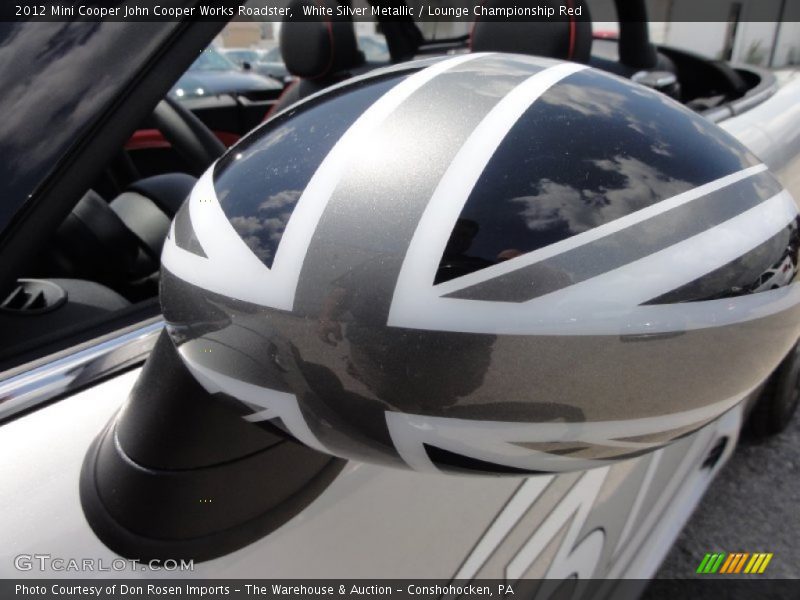 White Silver Metallic / Lounge Championship Red 2012 Mini Cooper John Cooper Works Roadster