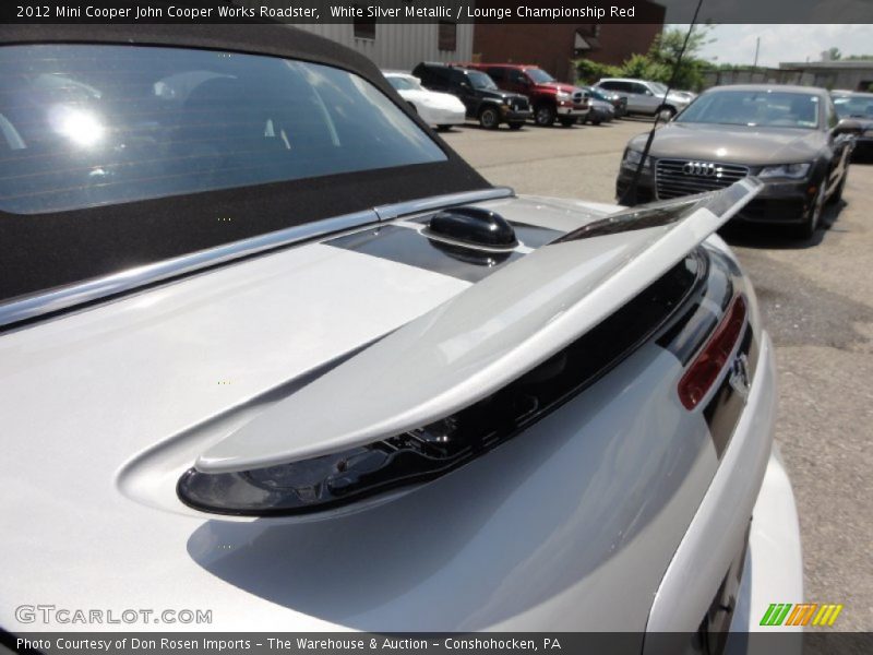 White Silver Metallic / Lounge Championship Red 2012 Mini Cooper John Cooper Works Roadster