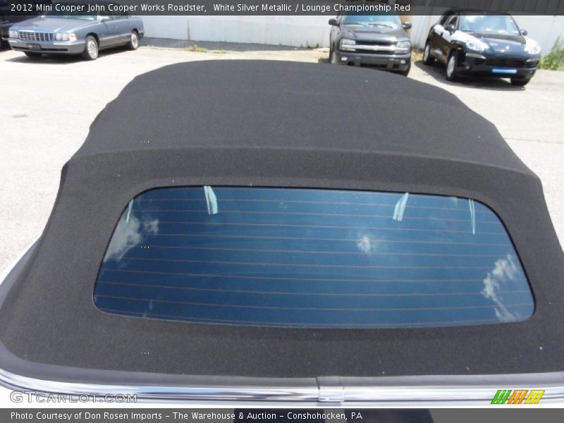 White Silver Metallic / Lounge Championship Red 2012 Mini Cooper John Cooper Works Roadster