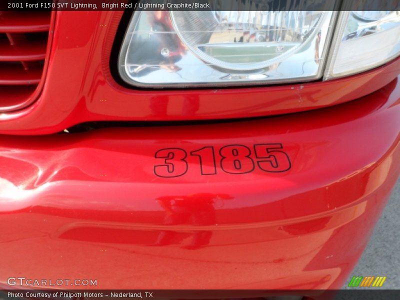 Bright Red / Lightning Graphite/Black 2001 Ford F150 SVT Lightning