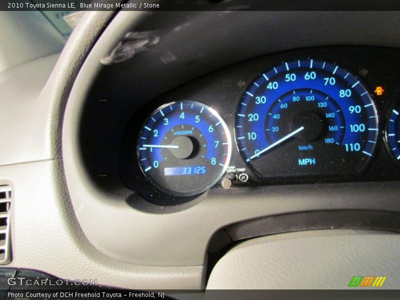 Blue Mirage Metallic / Stone 2010 Toyota Sienna LE