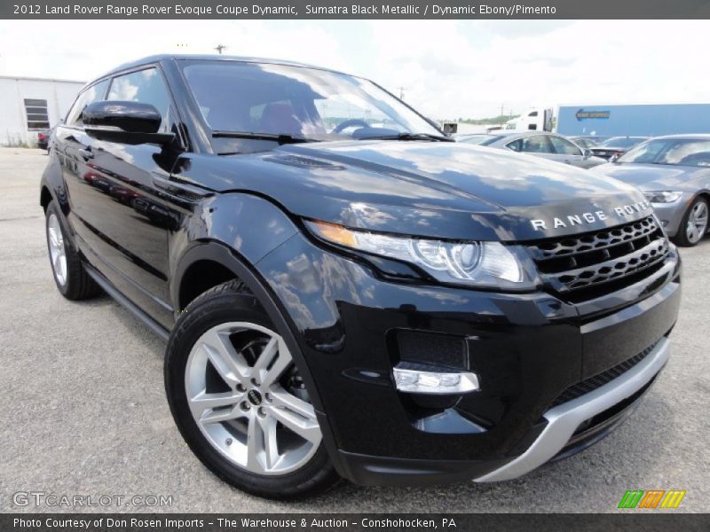 Sumatra Black Metallic / Dynamic Ebony/Pimento 2012 Land Rover Range Rover Evoque Coupe Dynamic