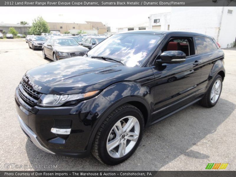 Sumatra Black Metallic / Dynamic Ebony/Pimento 2012 Land Rover Range Rover Evoque Coupe Dynamic