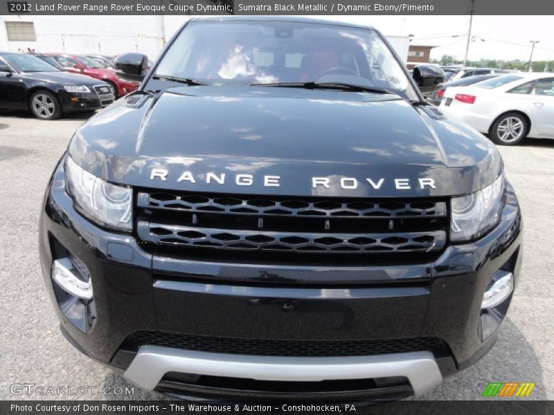 Sumatra Black Metallic / Dynamic Ebony/Pimento 2012 Land Rover Range Rover Evoque Coupe Dynamic