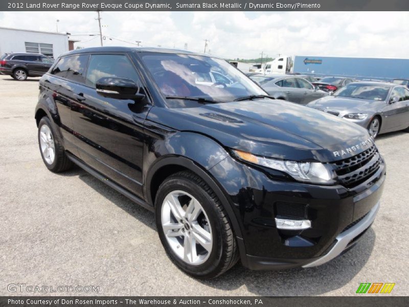 Front 3/4 View of 2012 Range Rover Evoque Coupe Dynamic