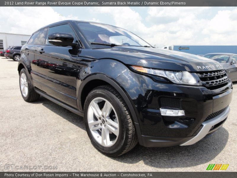 Sumatra Black Metallic / Dynamic Ebony/Pimento 2012 Land Rover Range Rover Evoque Coupe Dynamic