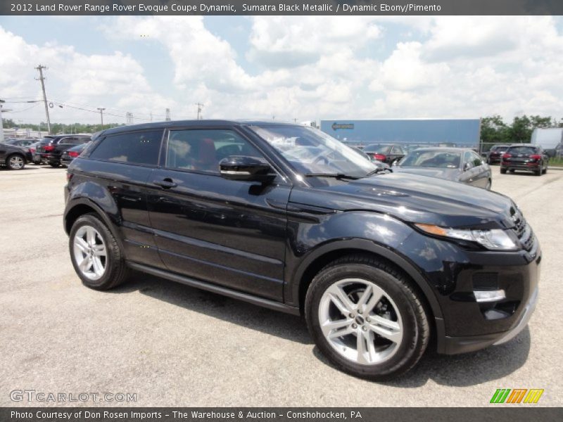 Sumatra Black Metallic / Dynamic Ebony/Pimento 2012 Land Rover Range Rover Evoque Coupe Dynamic