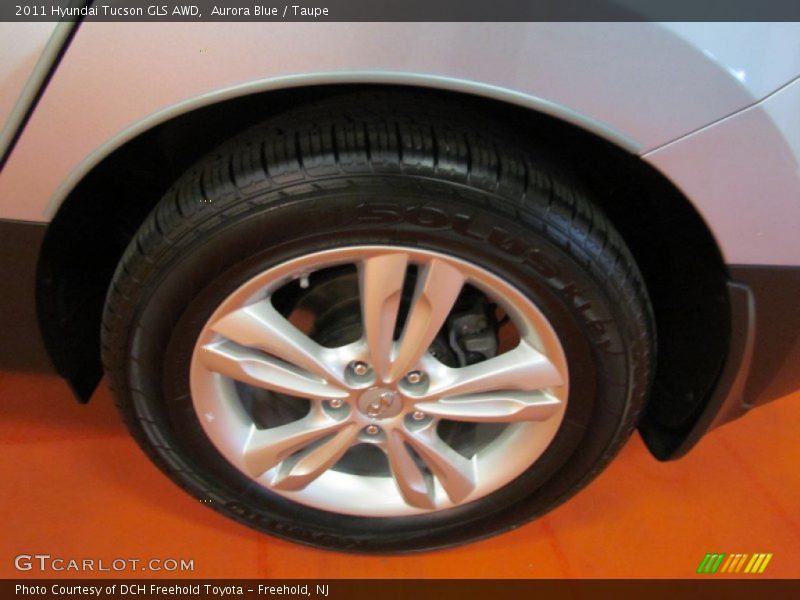Aurora Blue / Taupe 2011 Hyundai Tucson GLS AWD