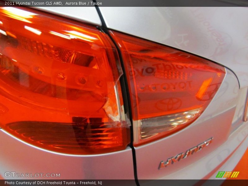 Aurora Blue / Taupe 2011 Hyundai Tucson GLS AWD