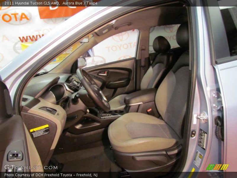 Aurora Blue / Taupe 2011 Hyundai Tucson GLS AWD