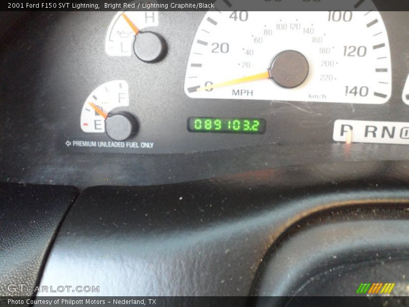 Bright Red / Lightning Graphite/Black 2001 Ford F150 SVT Lightning
