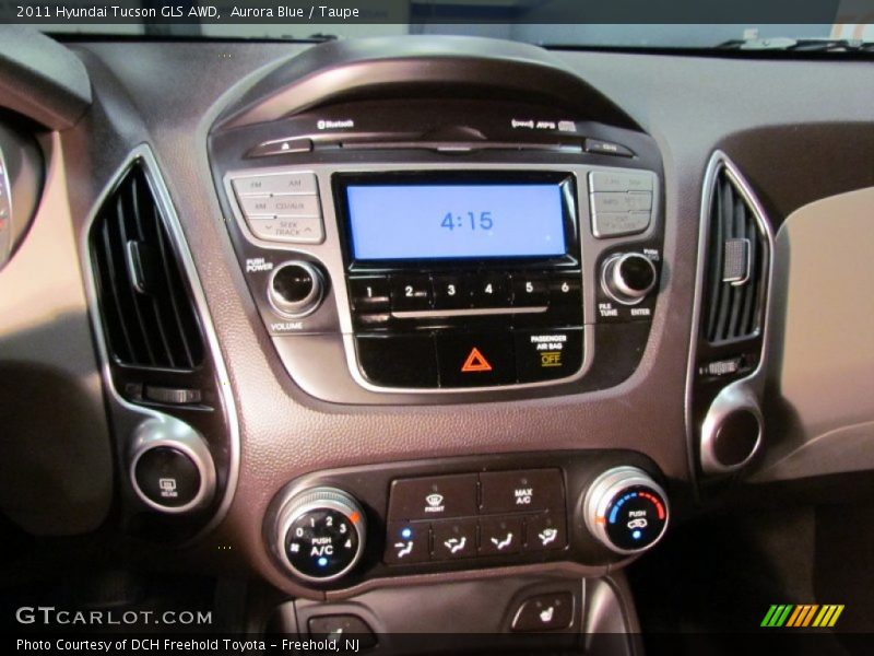 Aurora Blue / Taupe 2011 Hyundai Tucson GLS AWD