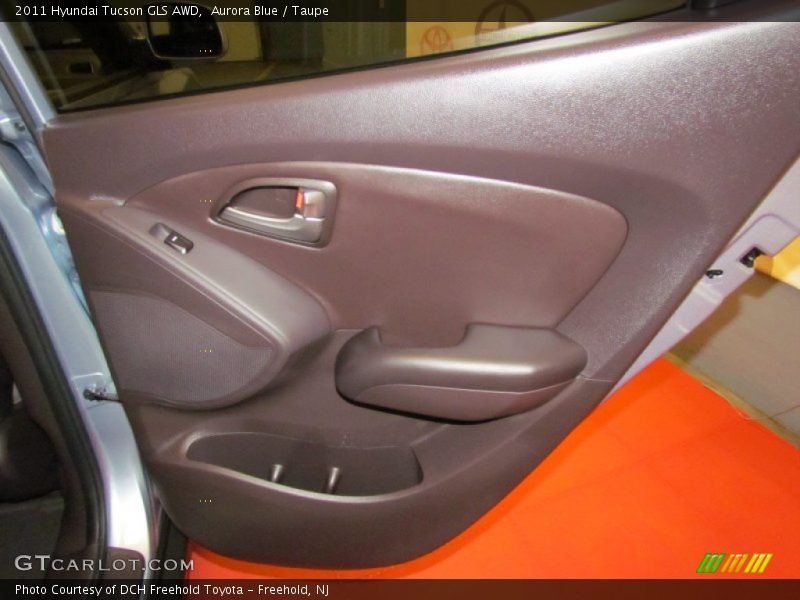 Aurora Blue / Taupe 2011 Hyundai Tucson GLS AWD