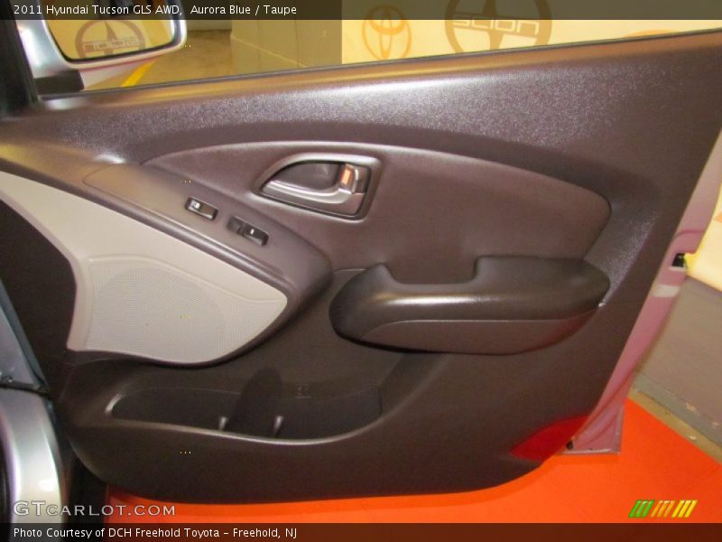 Aurora Blue / Taupe 2011 Hyundai Tucson GLS AWD