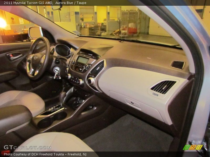 Aurora Blue / Taupe 2011 Hyundai Tucson GLS AWD