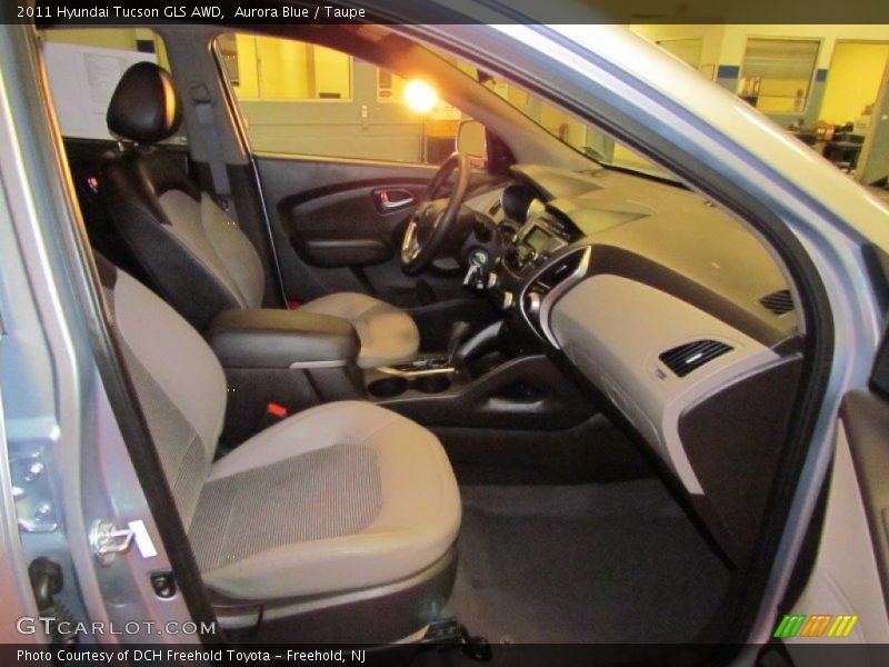 Aurora Blue / Taupe 2011 Hyundai Tucson GLS AWD